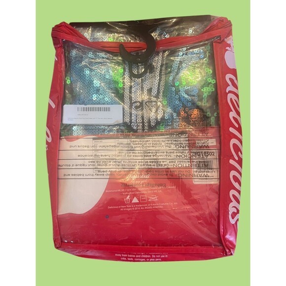 Delicious Sequin Luck O' The Irish Halloween Costume Adullt Size S/M Dress NEW - Picture 2 of 3